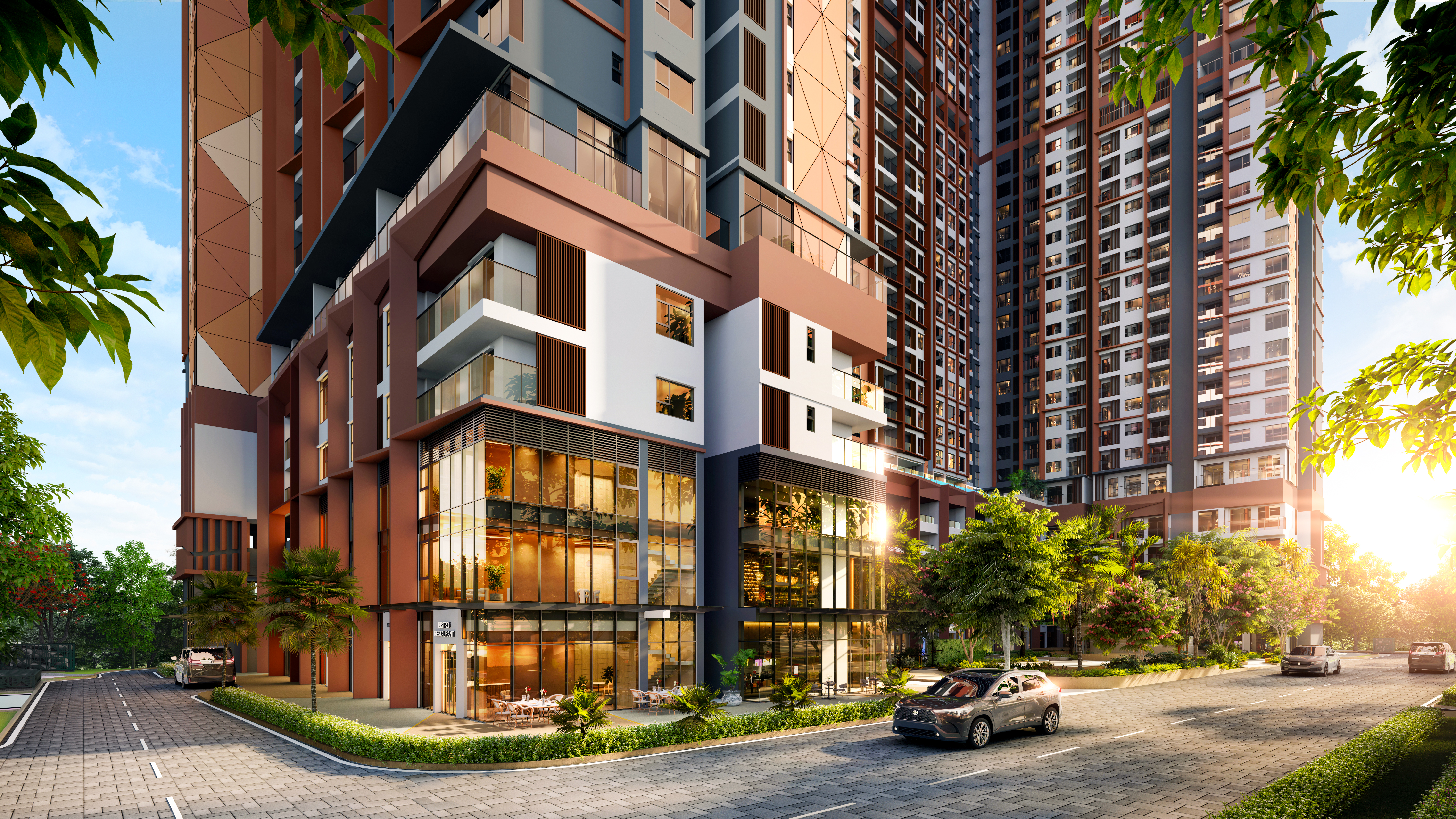 Khối đế thương mại và ngoại thất dự án SkySOLIS tại Lái Thiêu