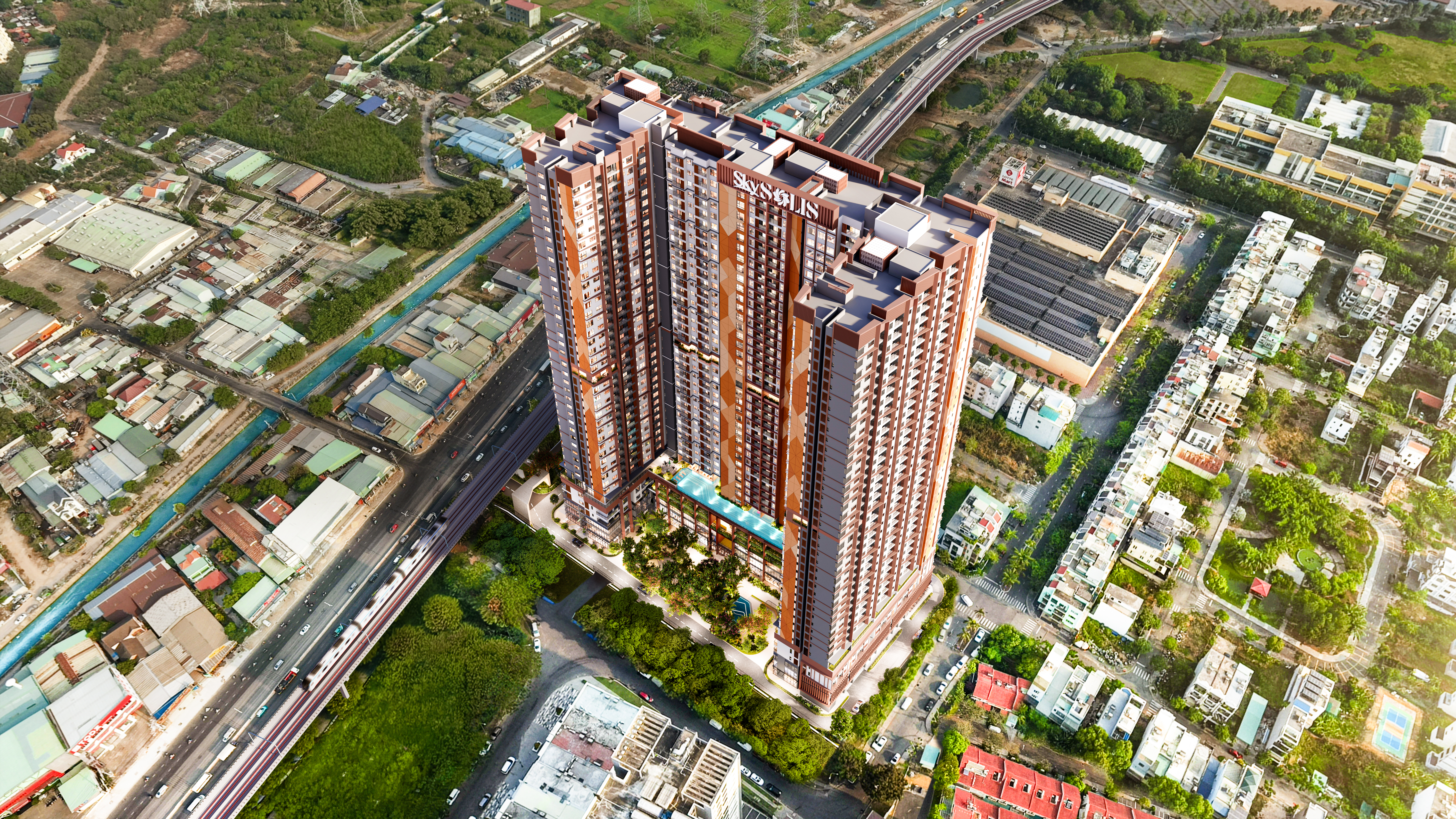 Bất động sản gần Sài Gòn cao cấp SkySOLIS trên Quốc lộ 13