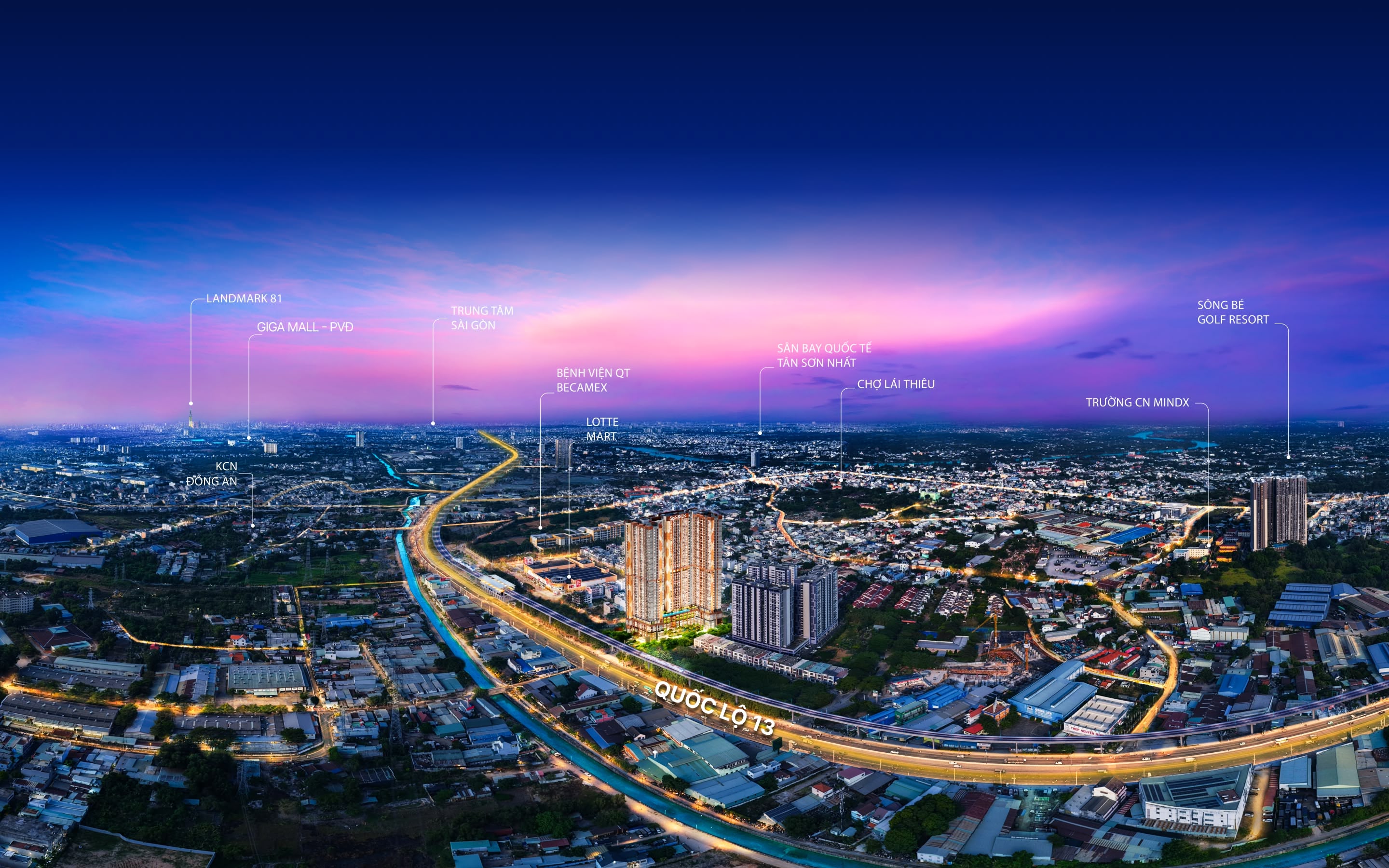 vị trí dự án SkySOLIS kết nối TP.HCM và tiện ích khu vực