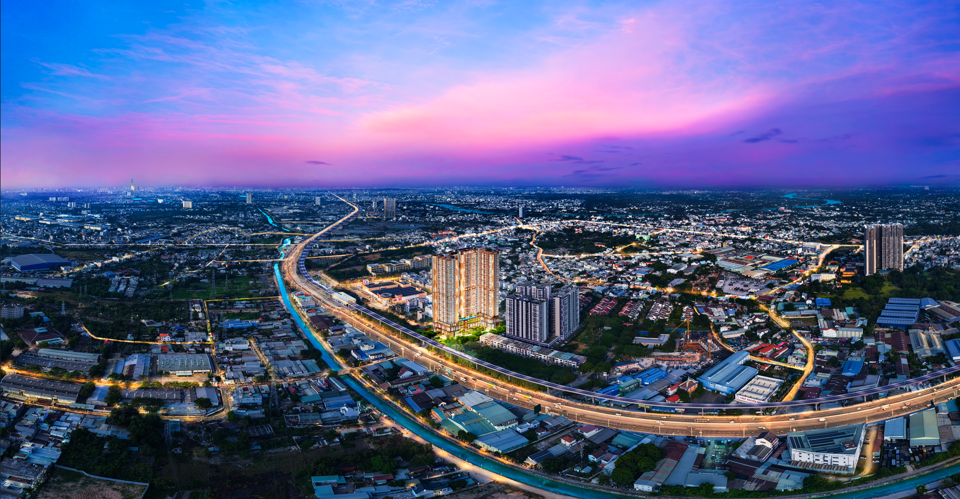Toàn cảnh khu vực căn hộ Lái Thiêu tại Thuận An