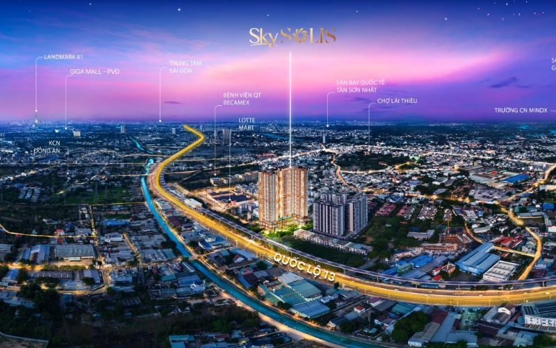 Hệ thống tiện ích hiện hữu quanh khu vực căn hộ Lái Thiêu